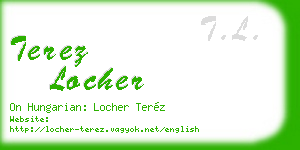 terez locher business card